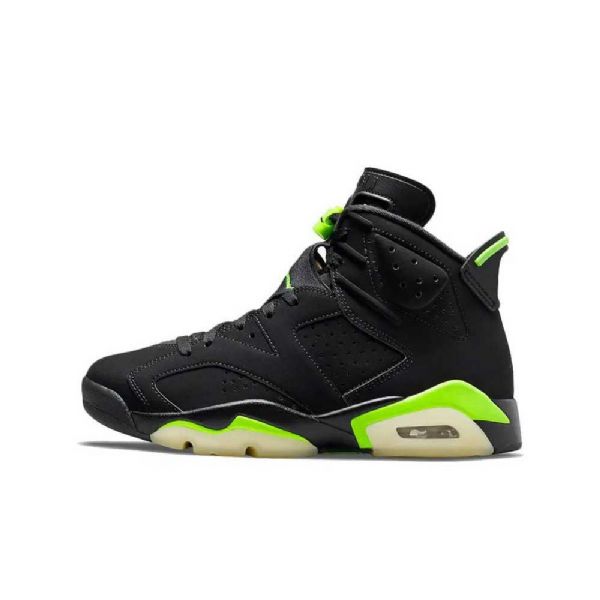 Nike Air Jordan 6 Sko Til Damer Sort Grøn