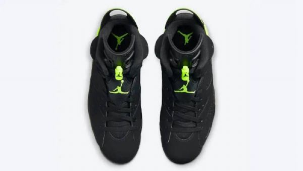Nike Air Jordan 6 Sko Til Damer Sort Grøn