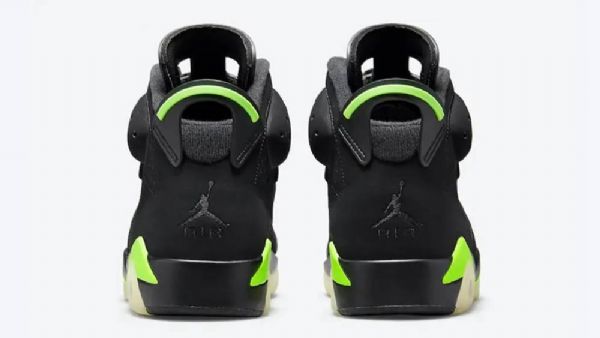 Nike Air Jordan 6 Sko Til Damer Sort Grøn