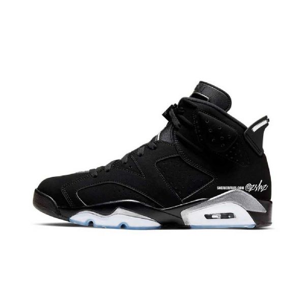 Nike Air Jordan 6 Sko Til Damer Sort Sølv