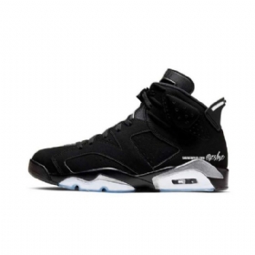 Nike Air Jordan 6 Sko Til Damer Sort Sølv