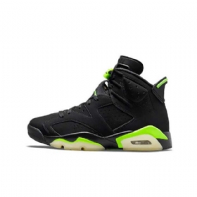 Nike Air Jordan 6 Sko Til Mænd Sort Grøn