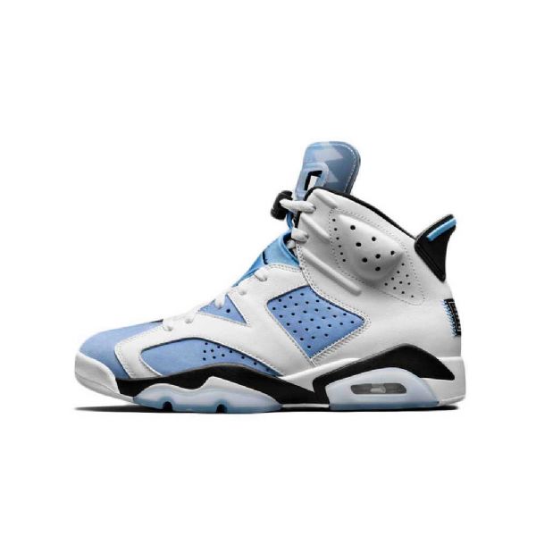 Nike Air Jordan 6 Unc Sko Til Damer Blå Hvid