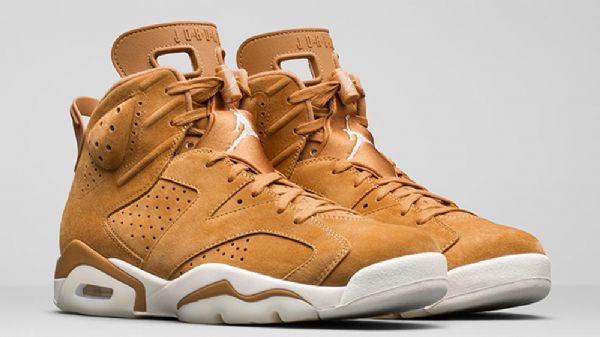 Nike Air Jordan 6 Wheaten Harvest Sko Til Mænd Brun