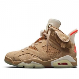 Nike Travis Scott Air Jordan 6 Retro Basketball Sko Til Mænd Khaki