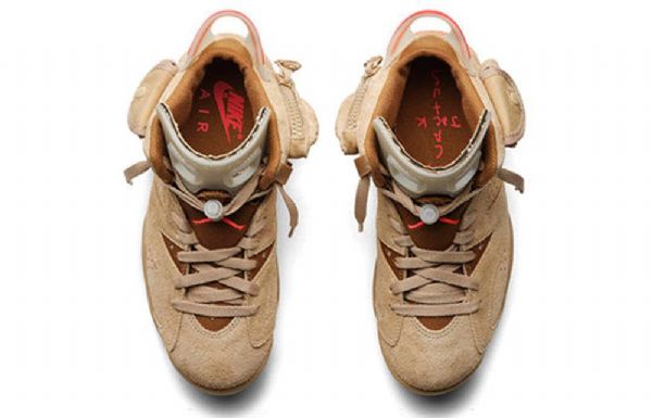 Nike Travis Scott Air Jordan 6 Retro Basketball Sko Til Mænd Khaki