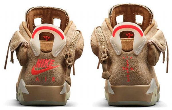 Nike Travis Scott Air Jordan 6 Retro Basketball Sko Til Mænd Khaki