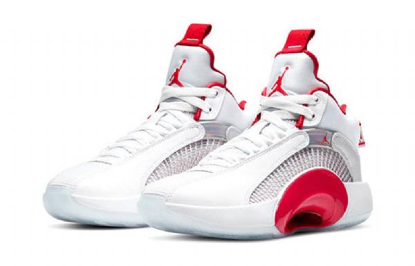 Nike Air Jordan 35 Gs Basketball Sko Til Mænd Hvid Rød