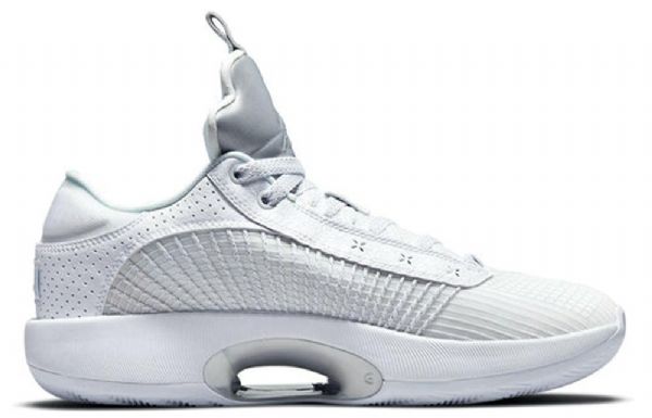 Nike Air Jordan 35 Low Tops Pf Sneakers Til Mænd Hvid Sølv