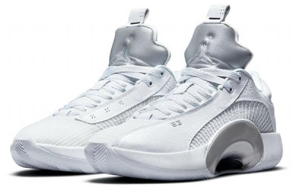 Nike Air Jordan 35 Low Tops Pf Sneakers Til Mænd Hvid Sølv