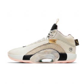 Nike Air Jordan 35 Paris Pale Ivory Sko Til Mænd Khaki