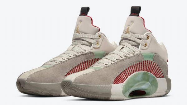 Nike Clot Jordan Retro 35 Sp Warrior Jade Sko Til Mænd Grå