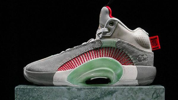 Nike Clot Jordan Retro 35 Sp Warrior Jade Sko Til Mænd Grå