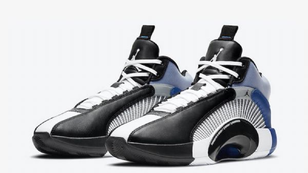 Nike Fragment Jordan 35 Sko Til Mænd Sort Hvid Blå
