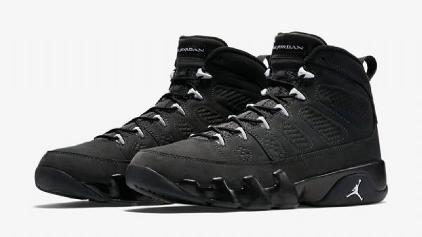 Nike Air Jordan 9 Antracitsko Til Mænd Sort