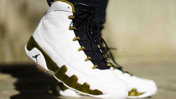 Nike Air Jordan 9 Militia Sko Til Mænd Hvid Grøn