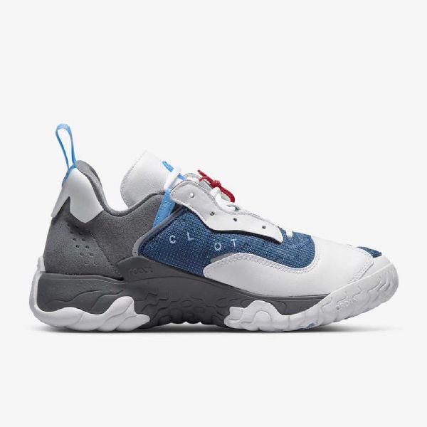 Nike Air Jordan Delta 2 Clot Sko Til Mænd Hvid Grå Mørkeblå