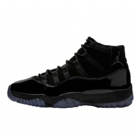 Nike Air Jordan 11 Cap Og Kjolesko Til Mænd Sort