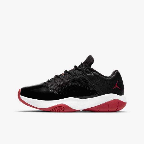 Nike Air Jordan 11 cmft Low Tops Sko Til Børn Sort Rød Hvid