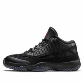 Nike Air Jordan 11 Dvs Low Tops Retro Basketball Sko Til Mænd Sort