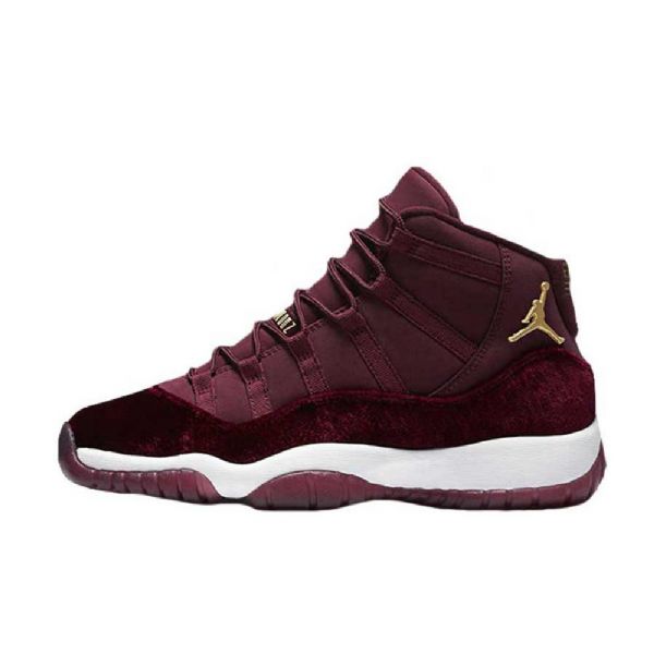 Nike Air Jordan 11 Gs Night Maroon Sko Til Mænd Burgundy