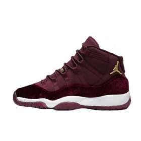 Nike Air Jordan 11 Gs Night Maroon Sko Til Mænd Burgundy