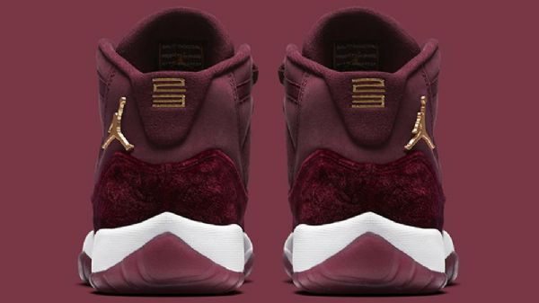 Nike Air Jordan 11 Gs Night Maroon Sko Til Mænd Burgundy