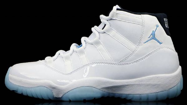 Nike Air Jordan 11 Legend Sko Til Mænd Hvid Blå