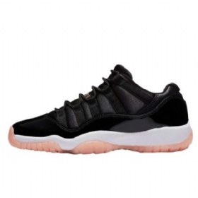 Nike Air Jordan 11 Low Toppe Bleget Gg Sko Til Mænd Sort