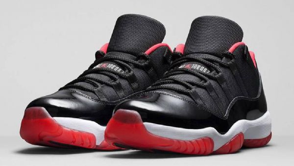 Nike Air Jordan 11 Low Tops Brede Sko Til Mænd Sort