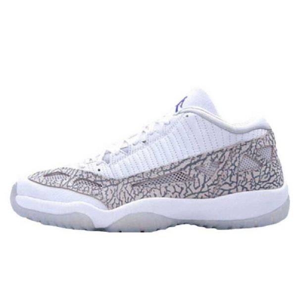 Nike Air Jordan 11 Low Tops Dvs Koboltsko Til Mænd Hvid