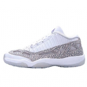 Nike Air Jordan 11 Low Tops Dvs Koboltsko Til Mænd Hvid
