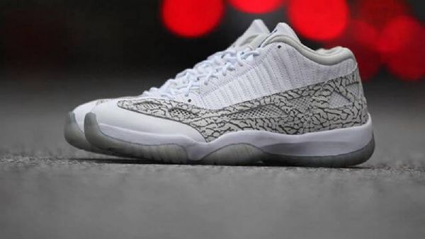 Nike Air Jordan 11 Low Tops Dvs Koboltsko Til Mænd Hvid