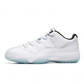 Nike Air Jordan 11 Low Tops Legend Sko Til Mænd Hvid Blå