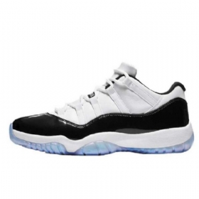 Nike Air Jordan 11 Low Tops Påskesko Til Mænd Hvid Sort