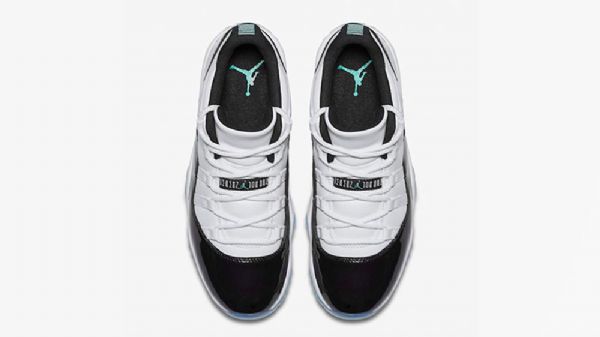 Nike Air Jordan 11 Low Tops Påskesko Til Mænd Hvid Sort