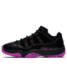 Nike Air Jordan 11 Low Tops Retro Basketball Sko Til Damer Sort Lilla