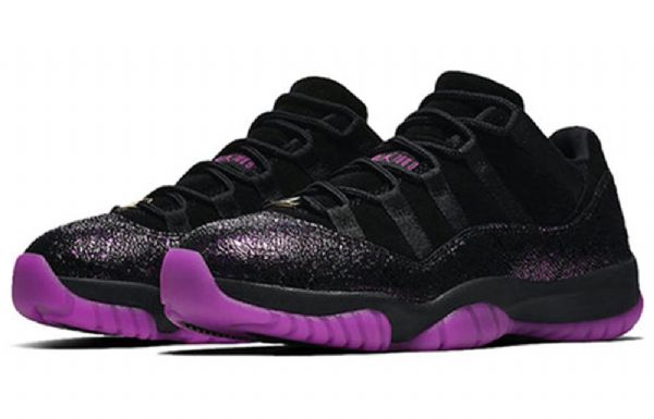 Nike Air Jordan 11 Low Tops Retro Basketball Sko Til Damer Sort Lilla