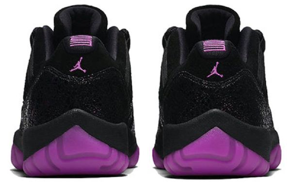 Nike Air Jordan 11 Low Tops Retro Basketball Sko Til Damer Sort Lilla