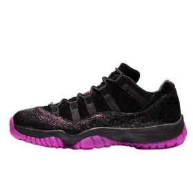 Nike Air Jordan 11 Low Tops Rook To Queen Sko Til Mænd Sort Lilla