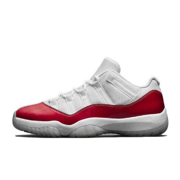 Nike Air Jordan 11 Low Tops Sko Til Mænd Hvidguld