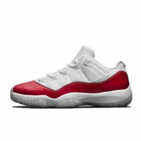Nike Air Jordan 11 Low Tops Sko Til Mænd Hvidguld