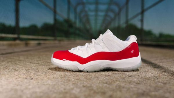 Nike Air Jordan 11 Low Tops Sko Til Mænd Hvidguld