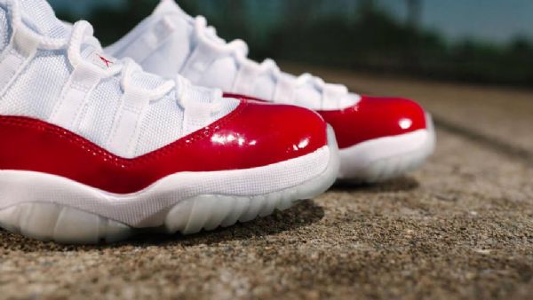 Nike Air Jordan 11 Low Tops Sko Til Mænd Hvidguld