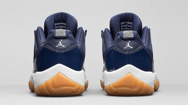 Nike Air Jordan 11 Low Tops Sko Til Mænd Mørkeblå Blå