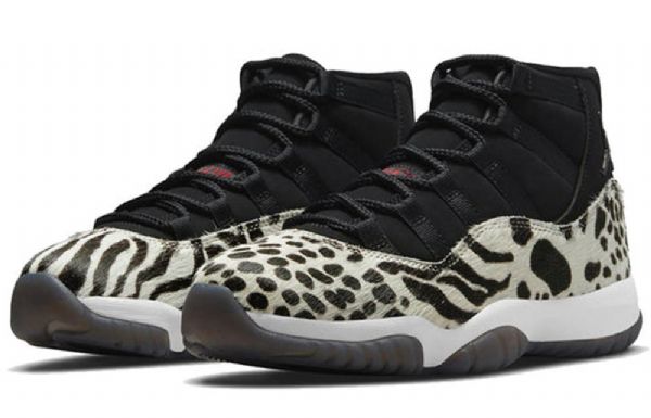 Nike Air Jordan 11 Retro Basketball Sko Til Damer Leopard