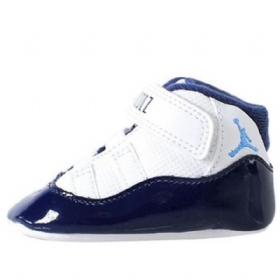 Nike Air Jordan 11 Retro Cb Basketball Sko Til Børn Hvid Marineblå