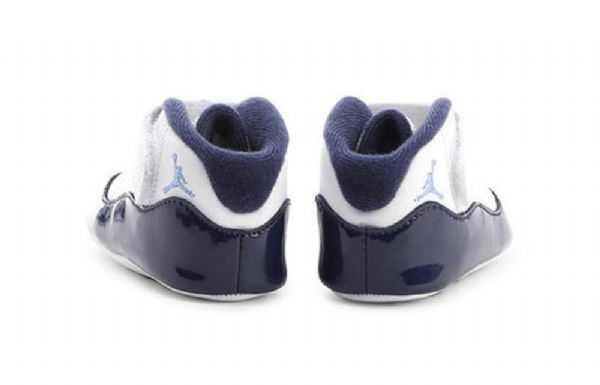 Nike Air Jordan 11 Retro Cb Basketball Sko Til Børn Hvid Marineblå