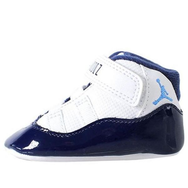 Nike Air Jordan 11 Retro Cb Basketball Sko Til Børn Hvid Marineblå