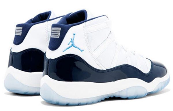 Nike Air Jordan 11 Retro Gs Basketball Sko Til Damer Hvid Marineblå